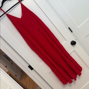 Elegant Red Maxi Dress